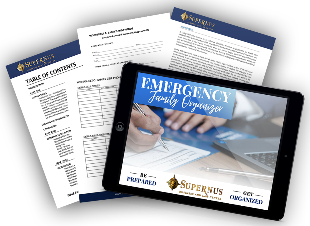 Supernus Emergency Family Organizer bundle image